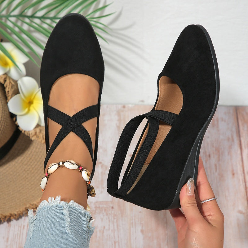 NOVARA – Scarpe Eleganti con Zeppa Comfort