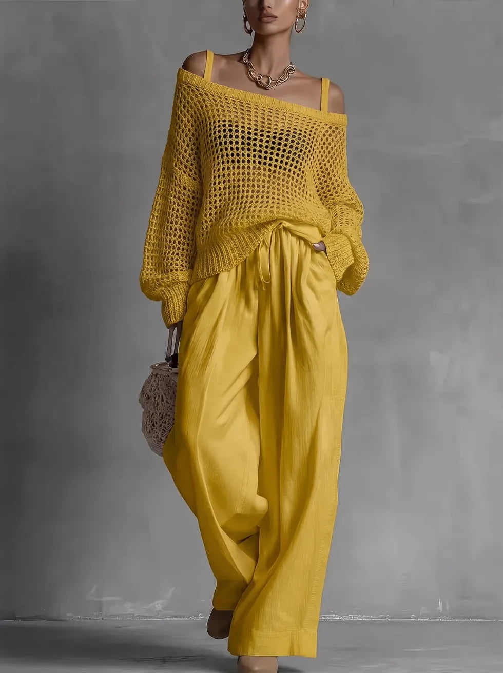 CLARIBEL – Completo Elegante Off-Shoulder