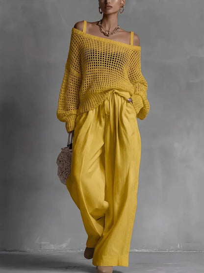 CLARIBEL – Completo Elegante Off-Shoulder