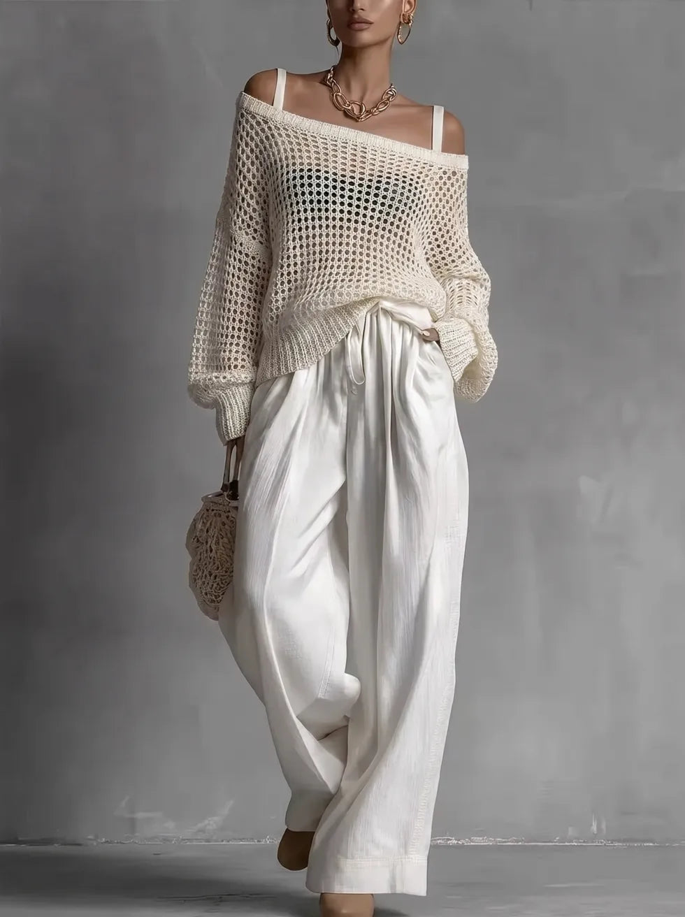 CLARIBEL – Completo Elegante Off-Shoulder