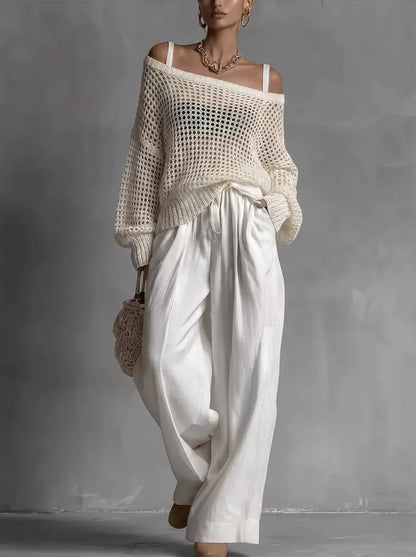 CLARIBEL – Completo Elegante Off-Shoulder
